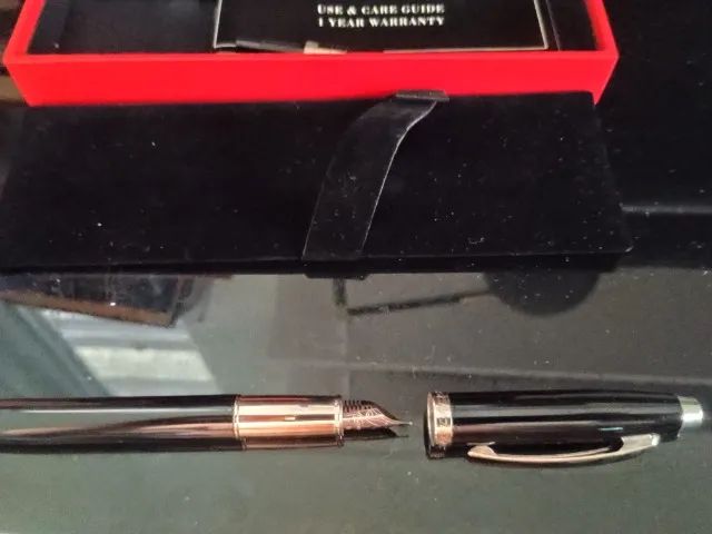 Caneta original Sheaffer Ferrari com tinteiro original Shaeffer cheio - Foto 5