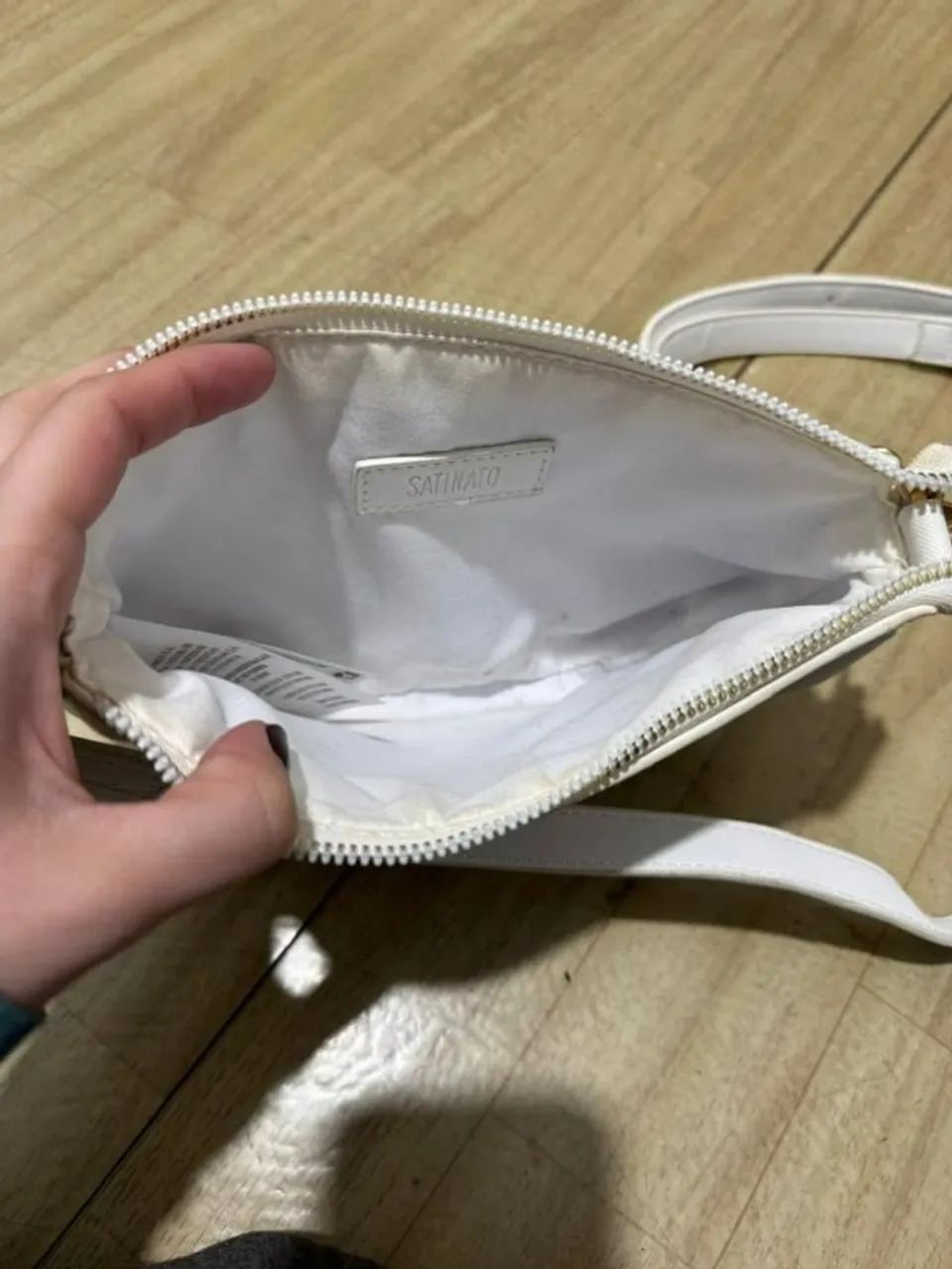 Bolsa branca estilo baguete - Foto 2