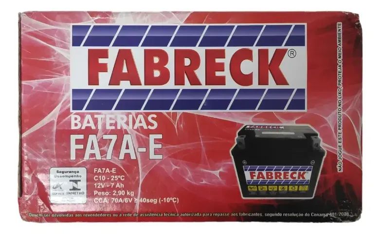 BATERIA FABRECK FA7AE BURGMAN125/SUNDOW 7AH FABRECK 09008 - Foto 3