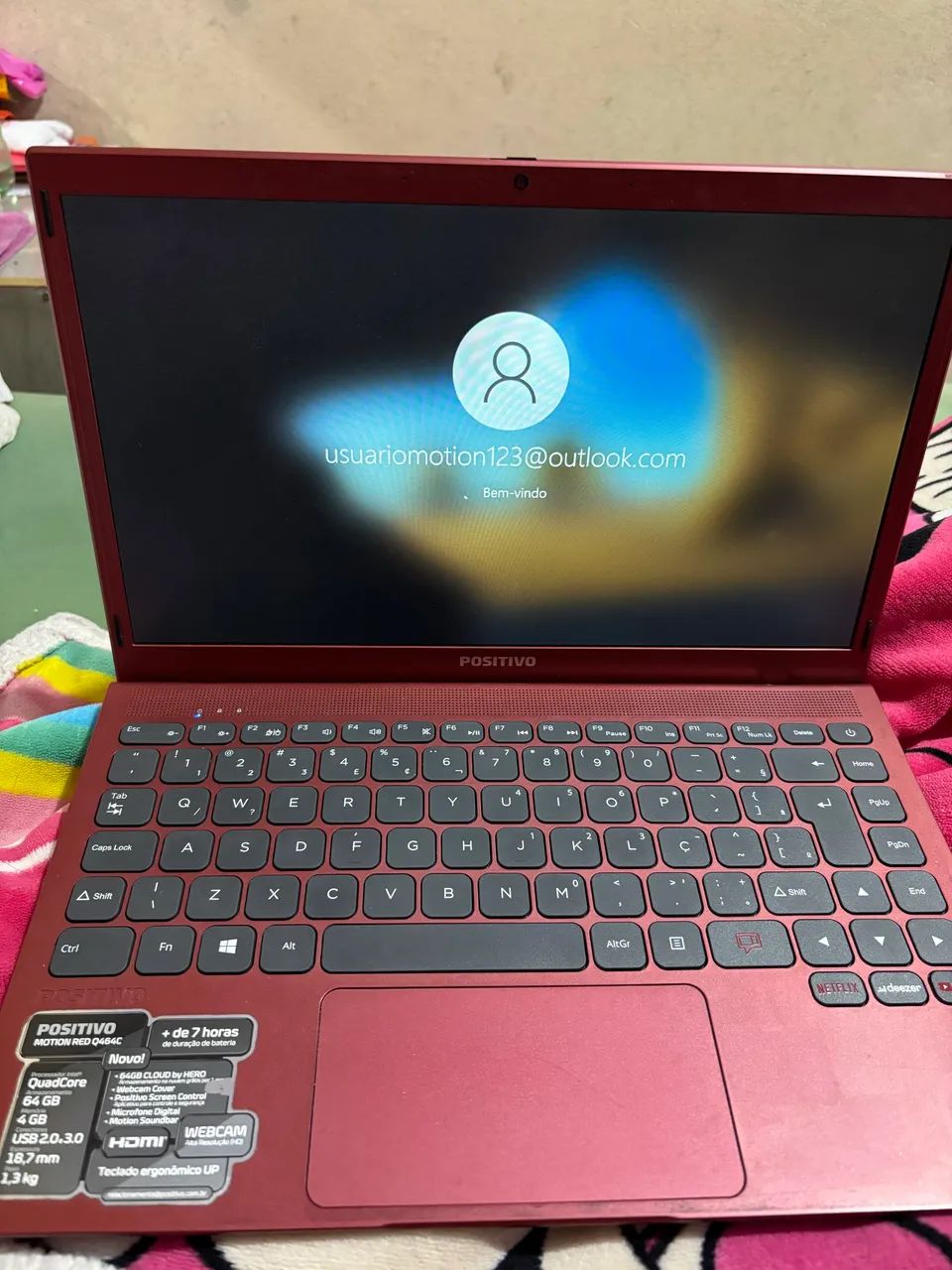 Notebook Positivo Motion red 