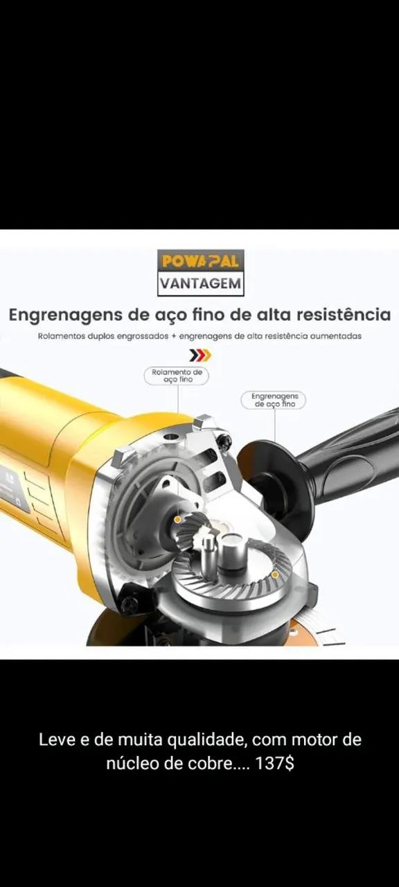 Esmerilhadeira lixadeira elétrica 220v/650w