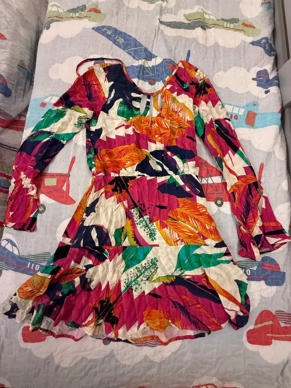 Vestido manga longa marca Afghan 