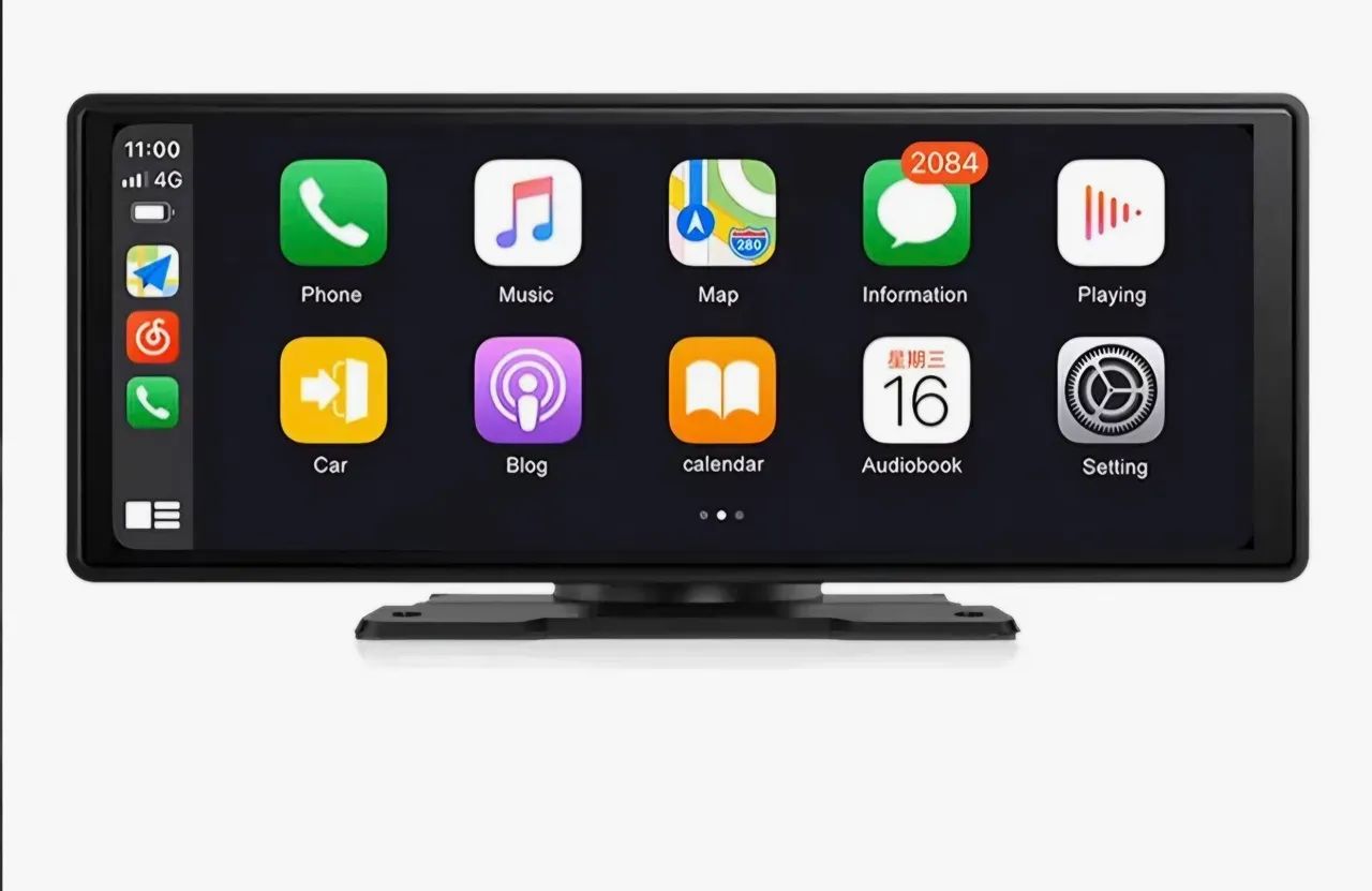 Multimidia portátil 10 polegadas com espelhamento Android Auto e carplay - Foto 3