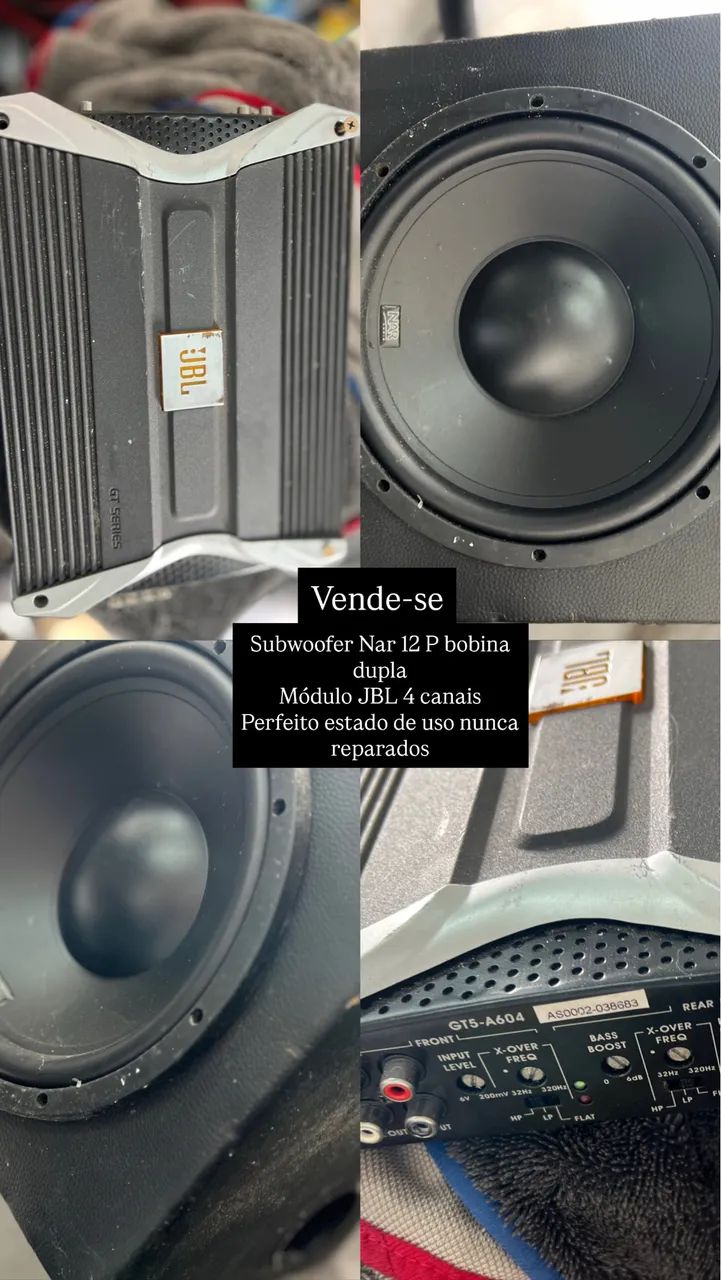 Caixa de som e módulo JBL 