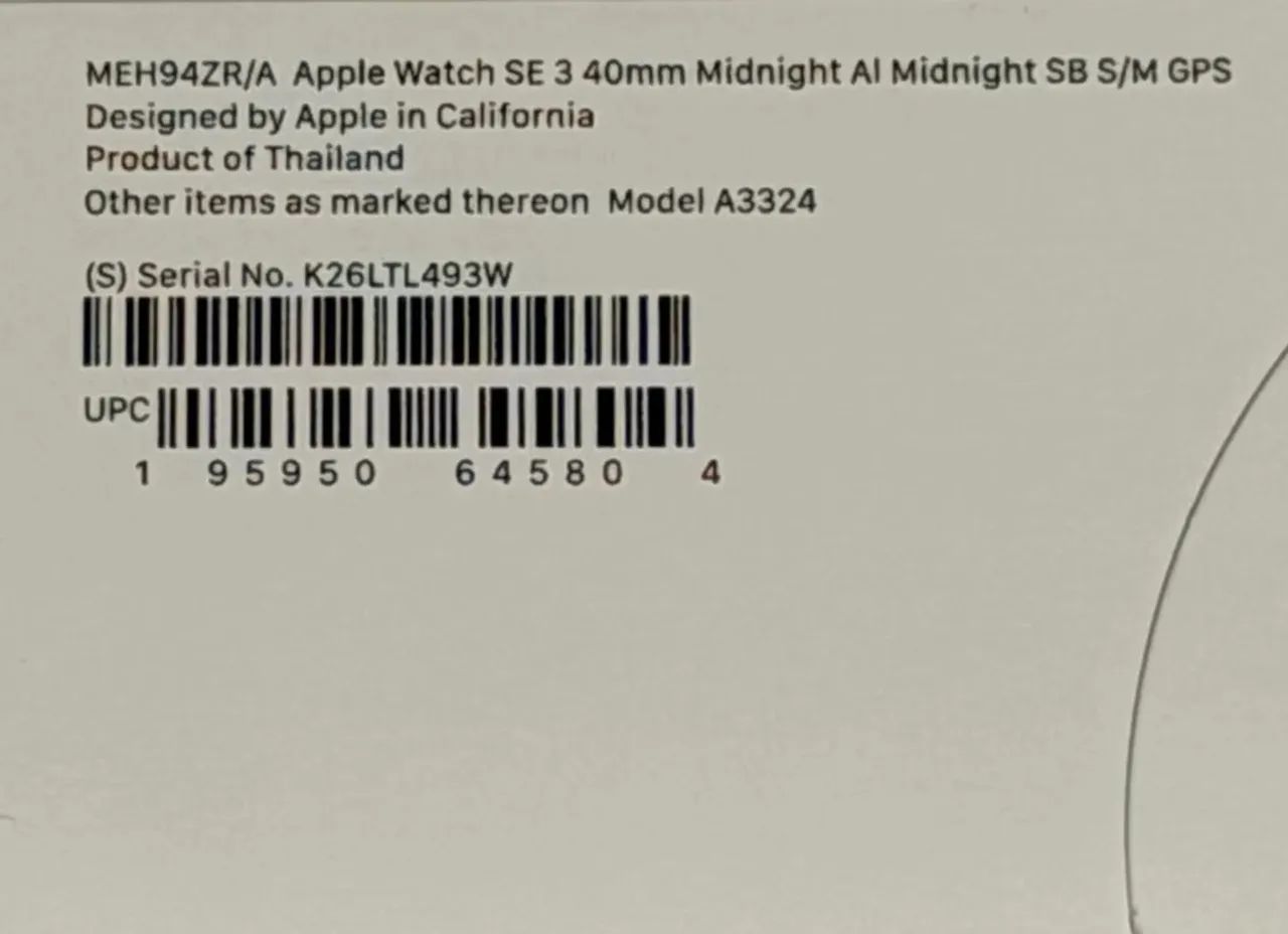 LACRADO Apple Watch SE3 40mm Midnight GPS - Foto 4