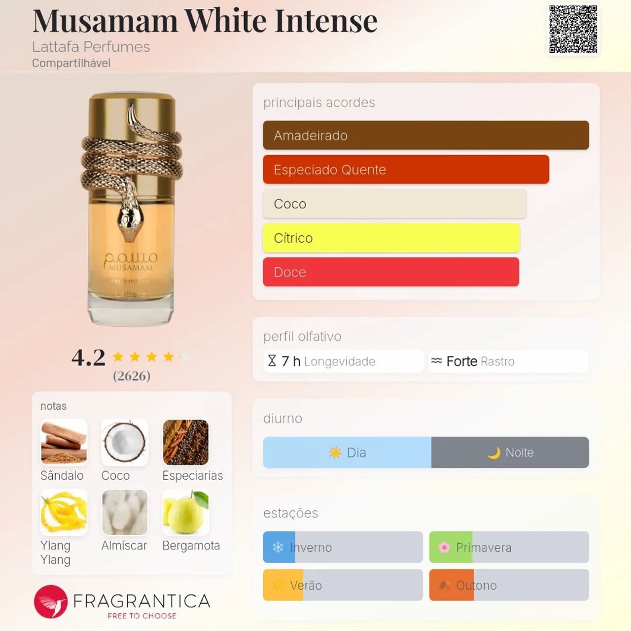 Musamam White Intense Eau de Parfum (100ml) 100% ORIGINAL  - Foto 2