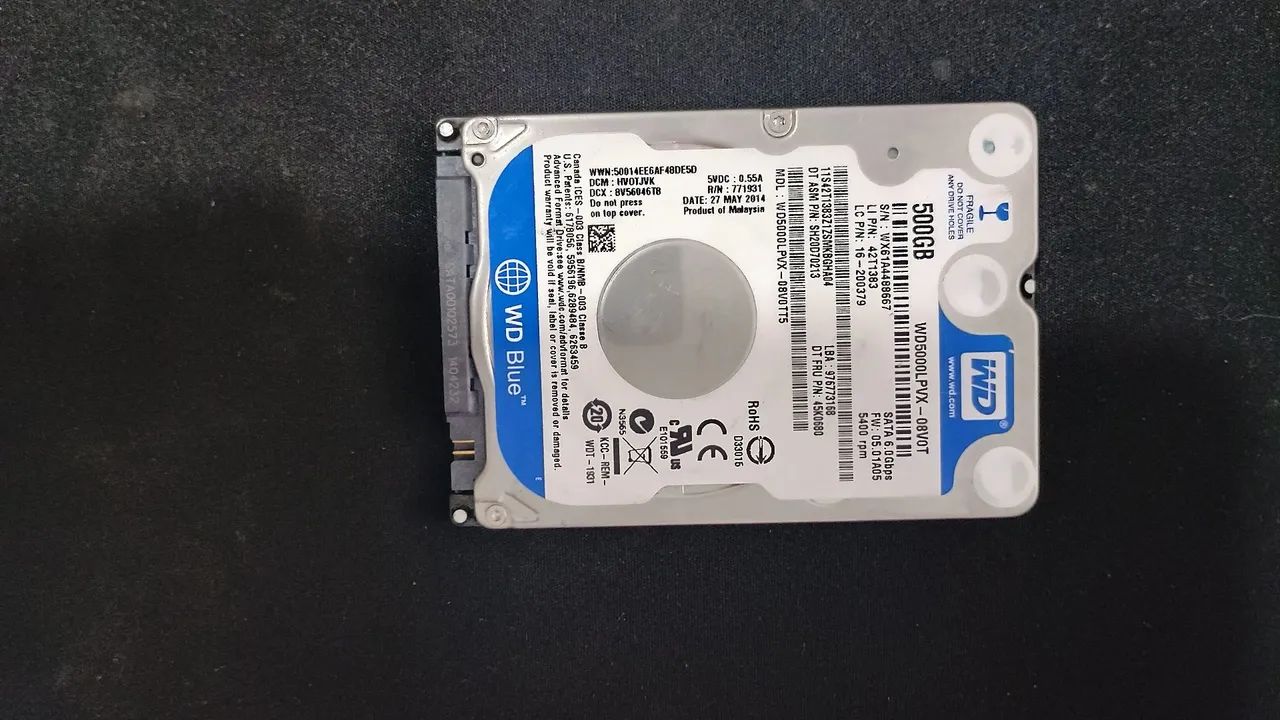 HD 500GB WD BLUE 