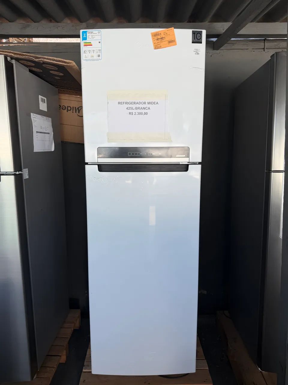Refrigerador Midea 425L Branca NOVA