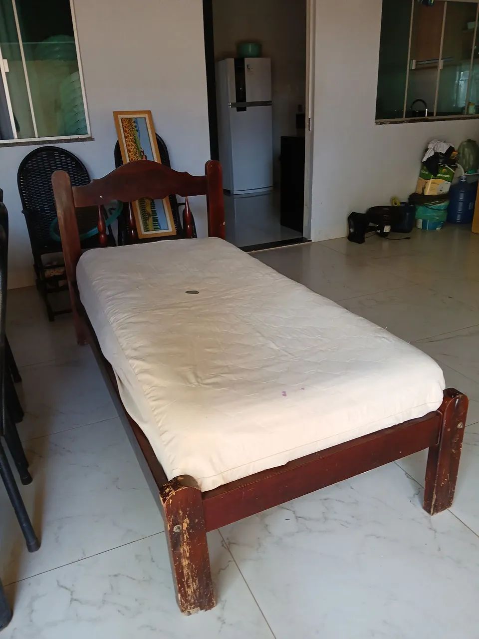 Cama de solteiro com colchão - Foto 3
