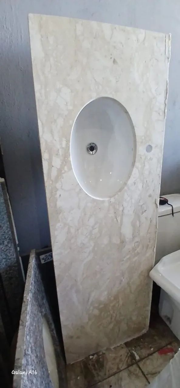 Bancada Lavaforio Travertino para Banheiro 