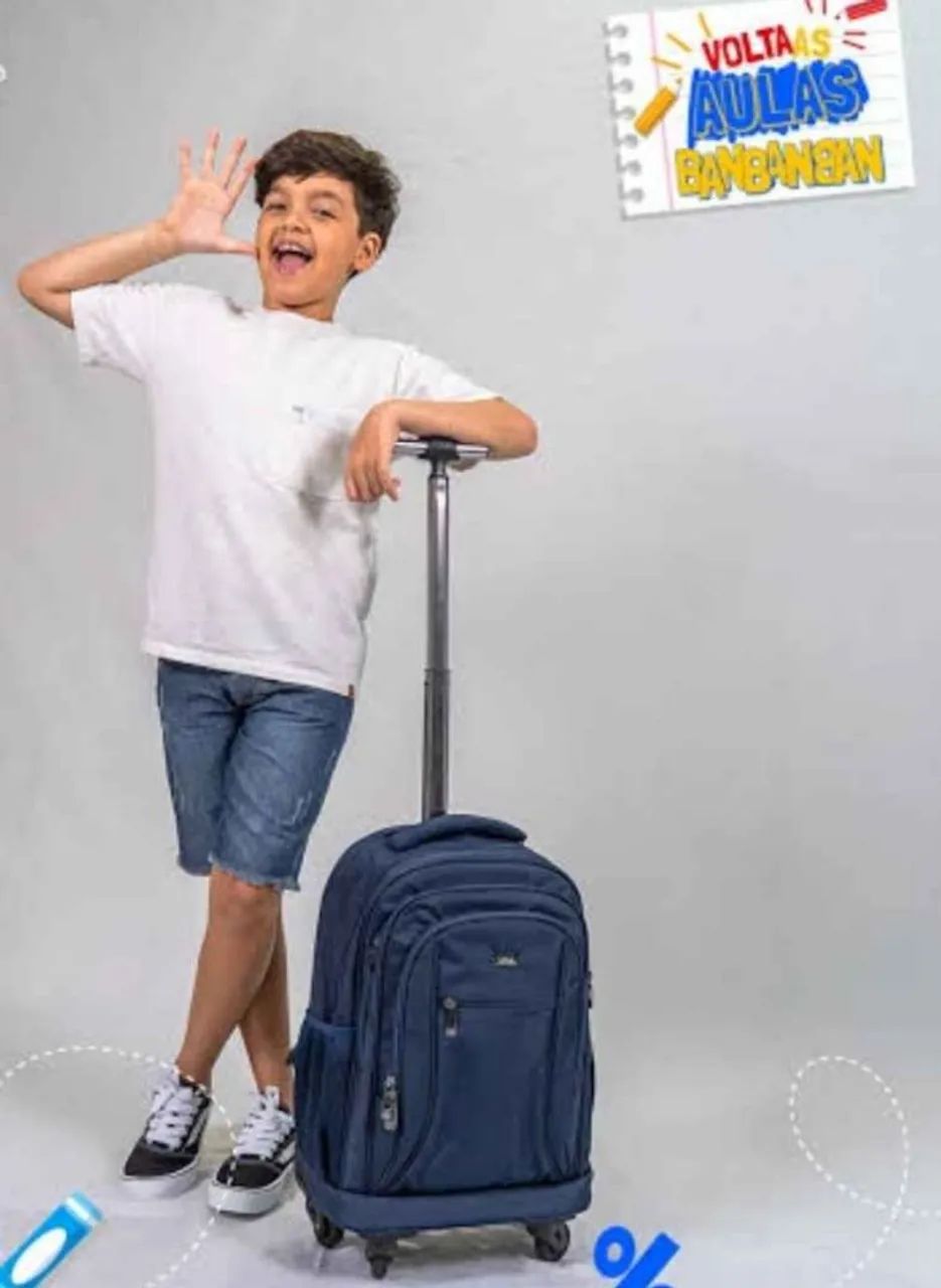 OFERTA MOCHILA JUVENIL 4 RODAS REFORÇADA  - Foto 2