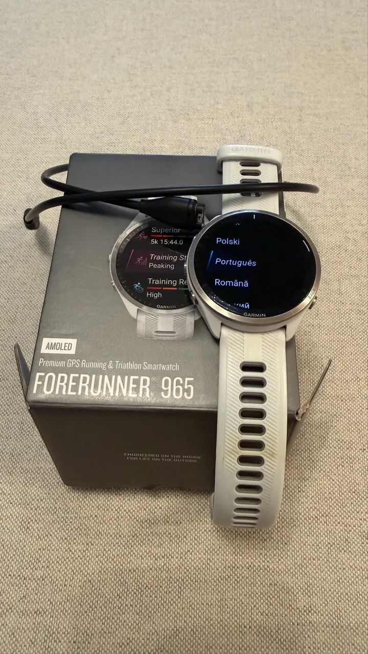 Garmin Forerunner 965 Original com Caixa e Acessórios - Pouco Uso - Foto 3