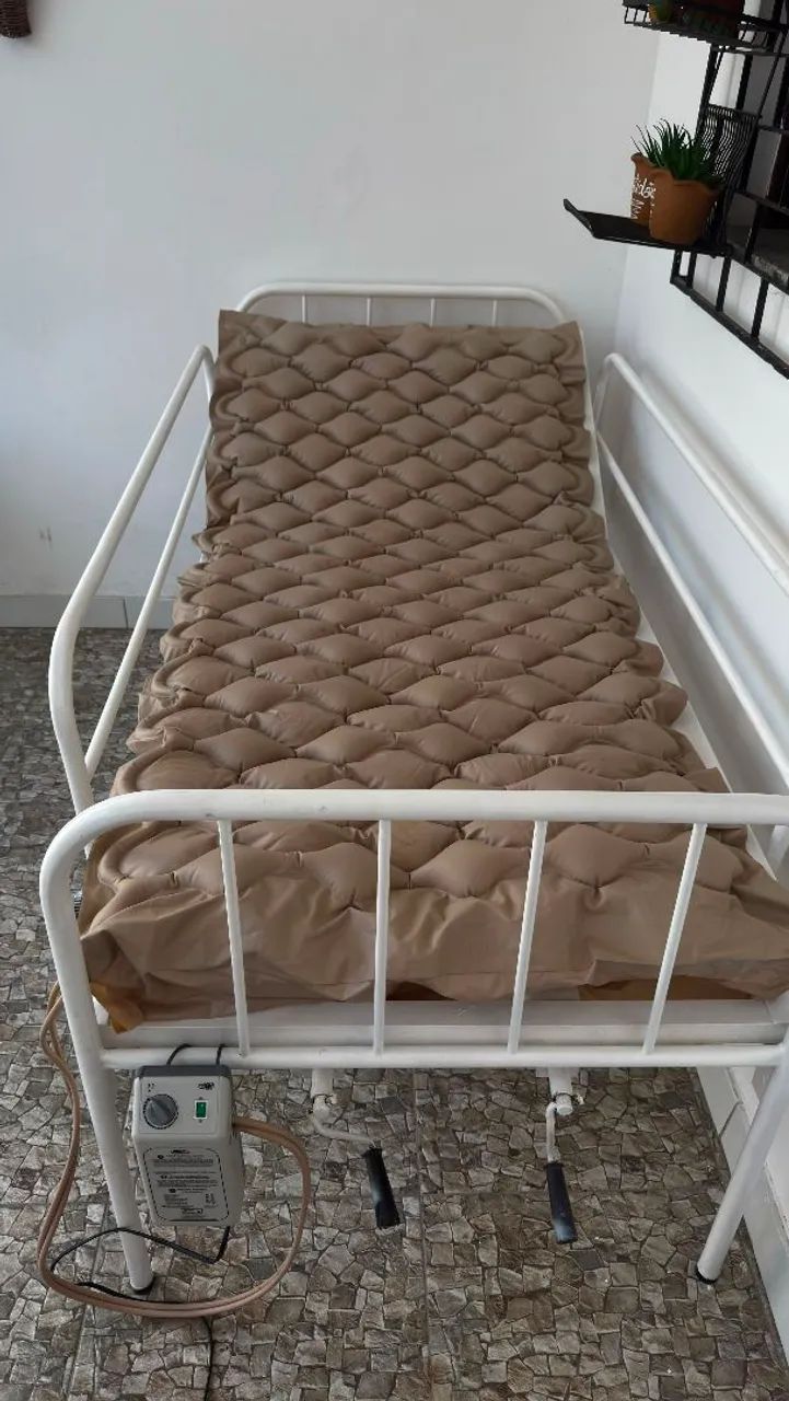 CAMA HOSPITALAR + COLCHAO PNEUMÁTICO  - Foto 2
