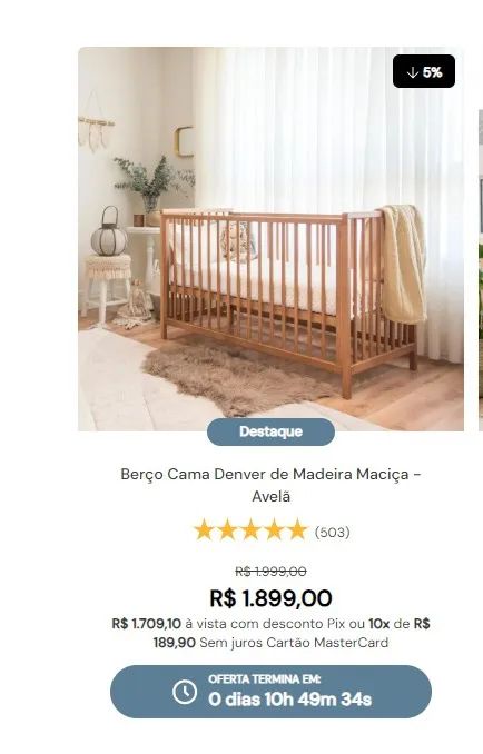 Berço Cama Denver