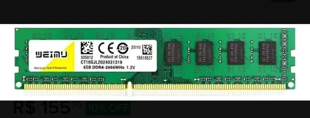 Memória RAM 4GB DDR4 2666MHZ 1.2v - Foto 2
