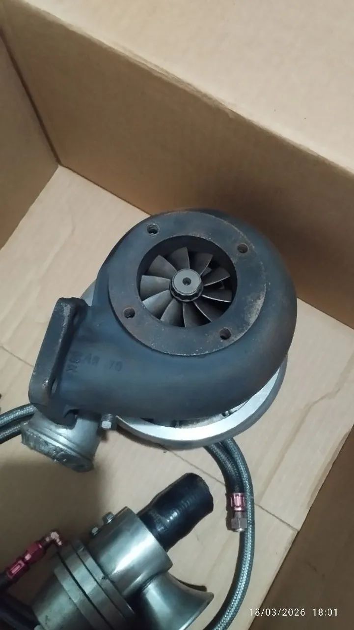 Turbina HOLSET by TurboEX .70 Pulsativa + Válvulas e Aeroquip - Foto 3