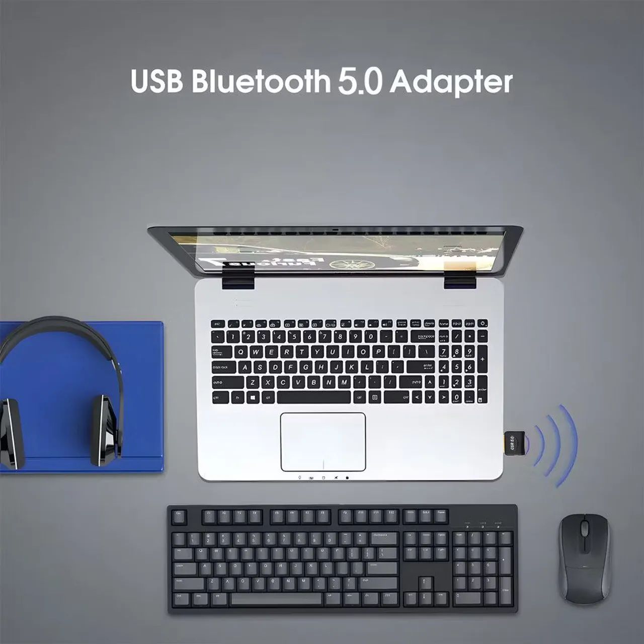 Adaptador Bluetooth 5.0 USB - Conecte seus dispositivos sem fio. - Foto 3