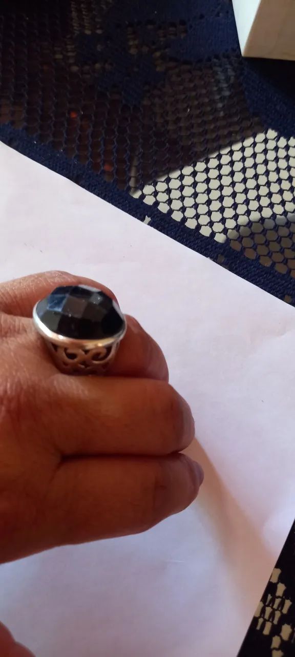 Anel de Prata com pedra da Lua  - Foto 2