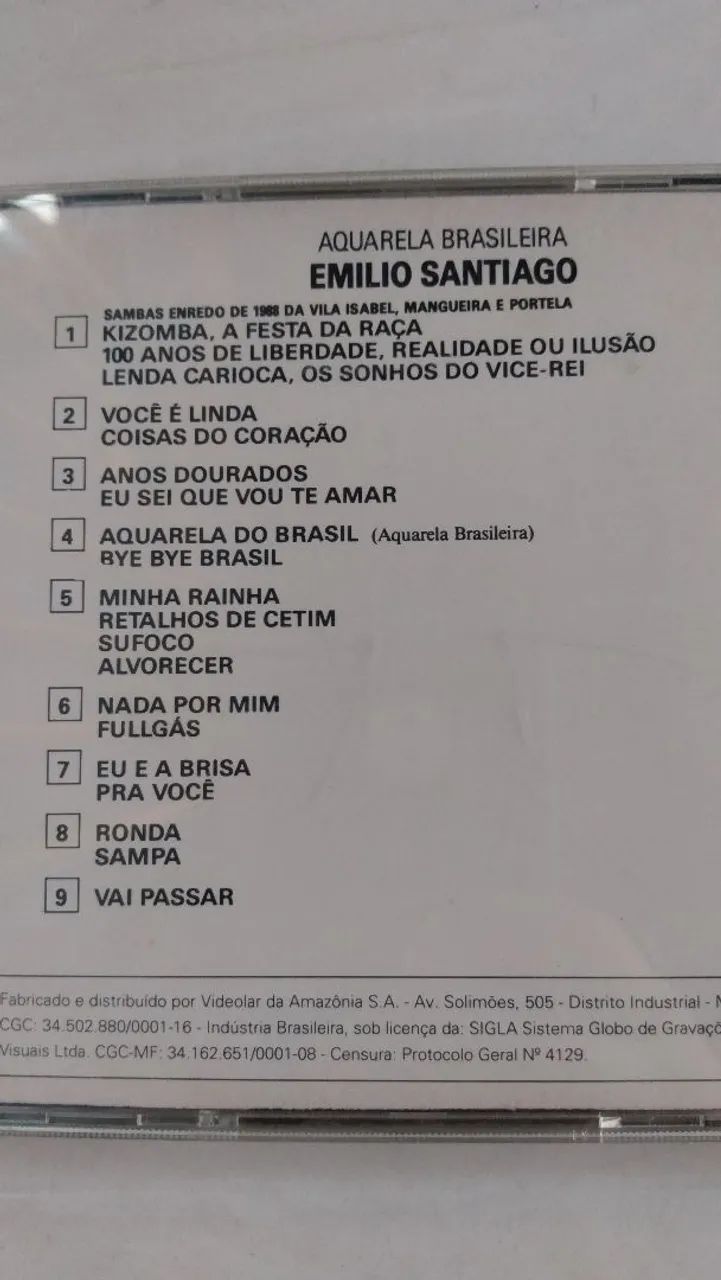 CD original Emílio Santiago ótimo estado.  - Foto 2
