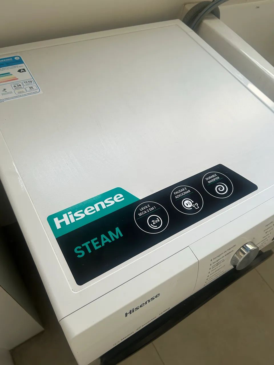 Lava e seca hisense inverter 13kg - Foto 3