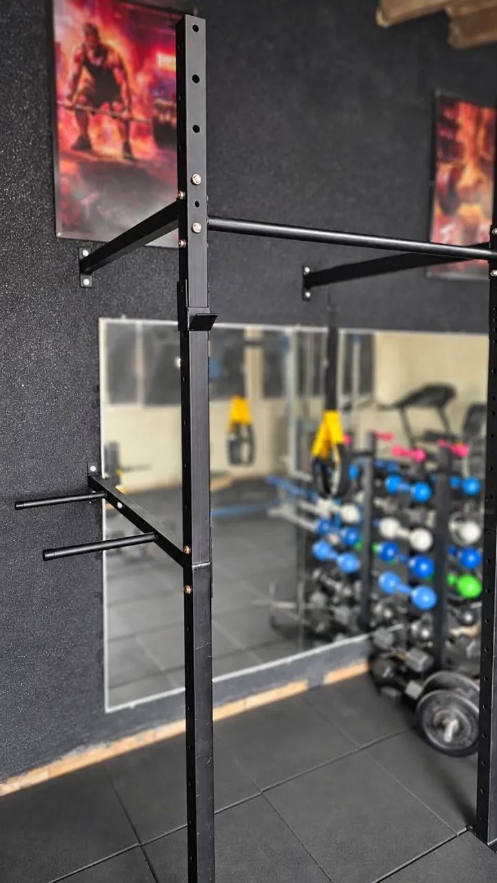 Rack para agachamento e barra fixa - Foto 2