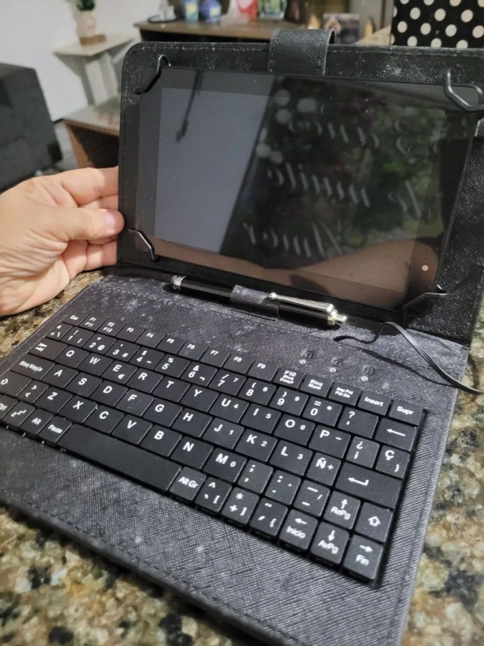 Tablet com teclado e caneta - Foto 3