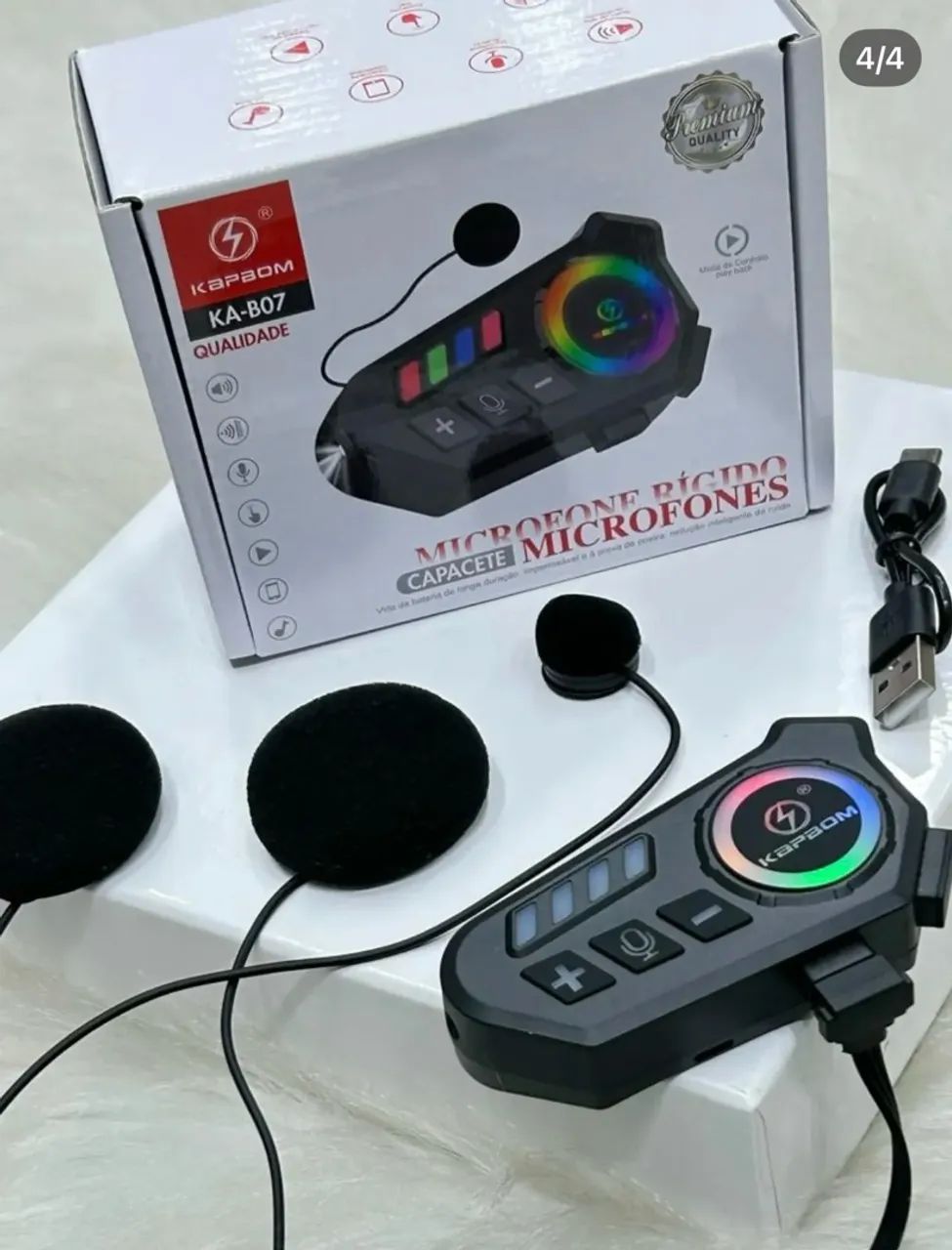 Fone para capacete moto 