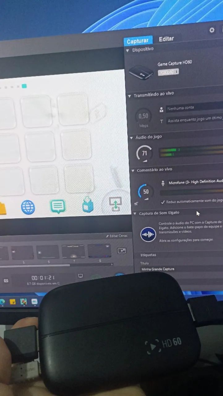 placa elgato hd60 captura imagem hdmi - Foto 2