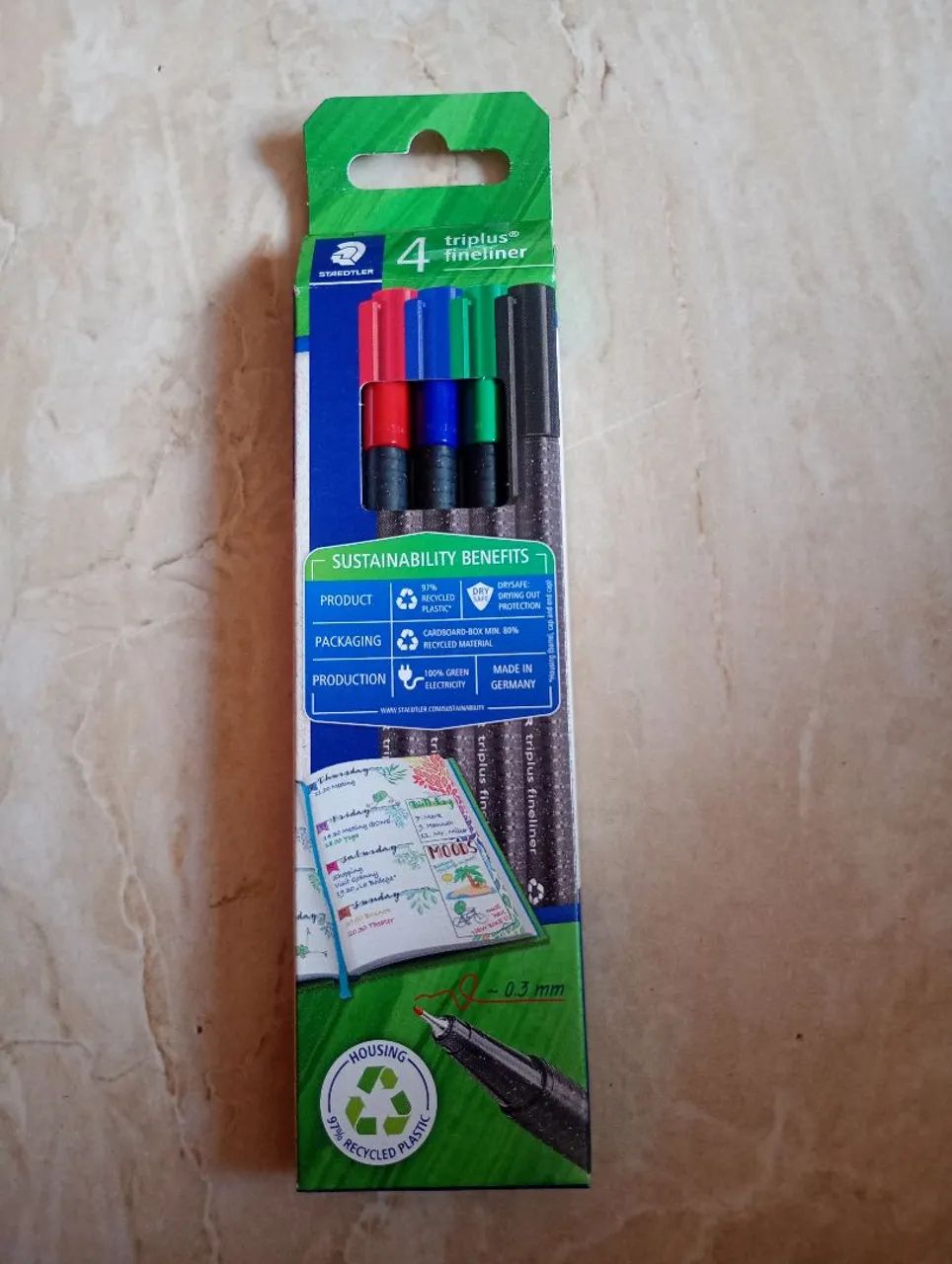 Caneta staedtler 4 triplus fineliner 