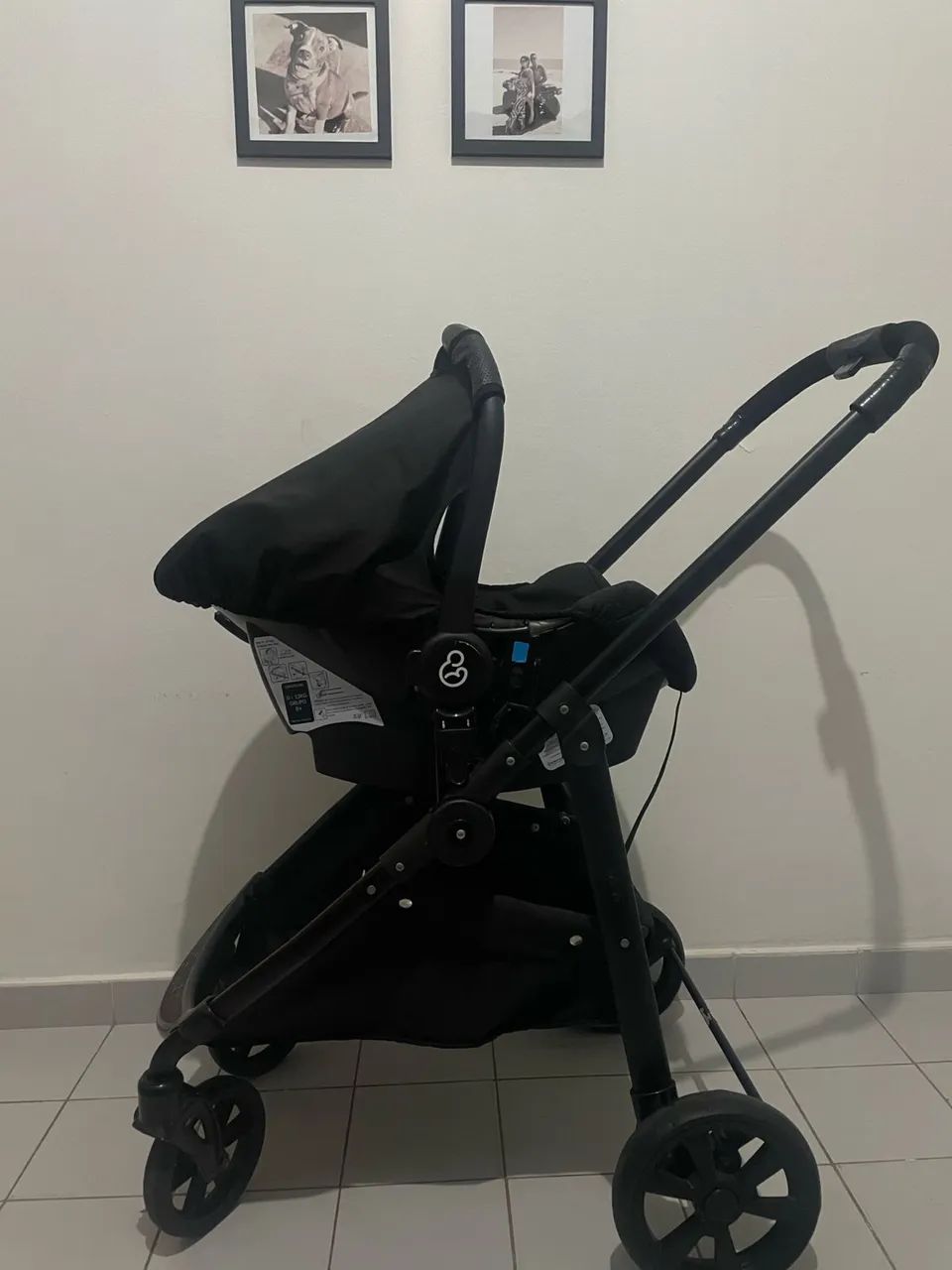 Carrinho de bebê Moisés e bebê conforto  - Foto 2