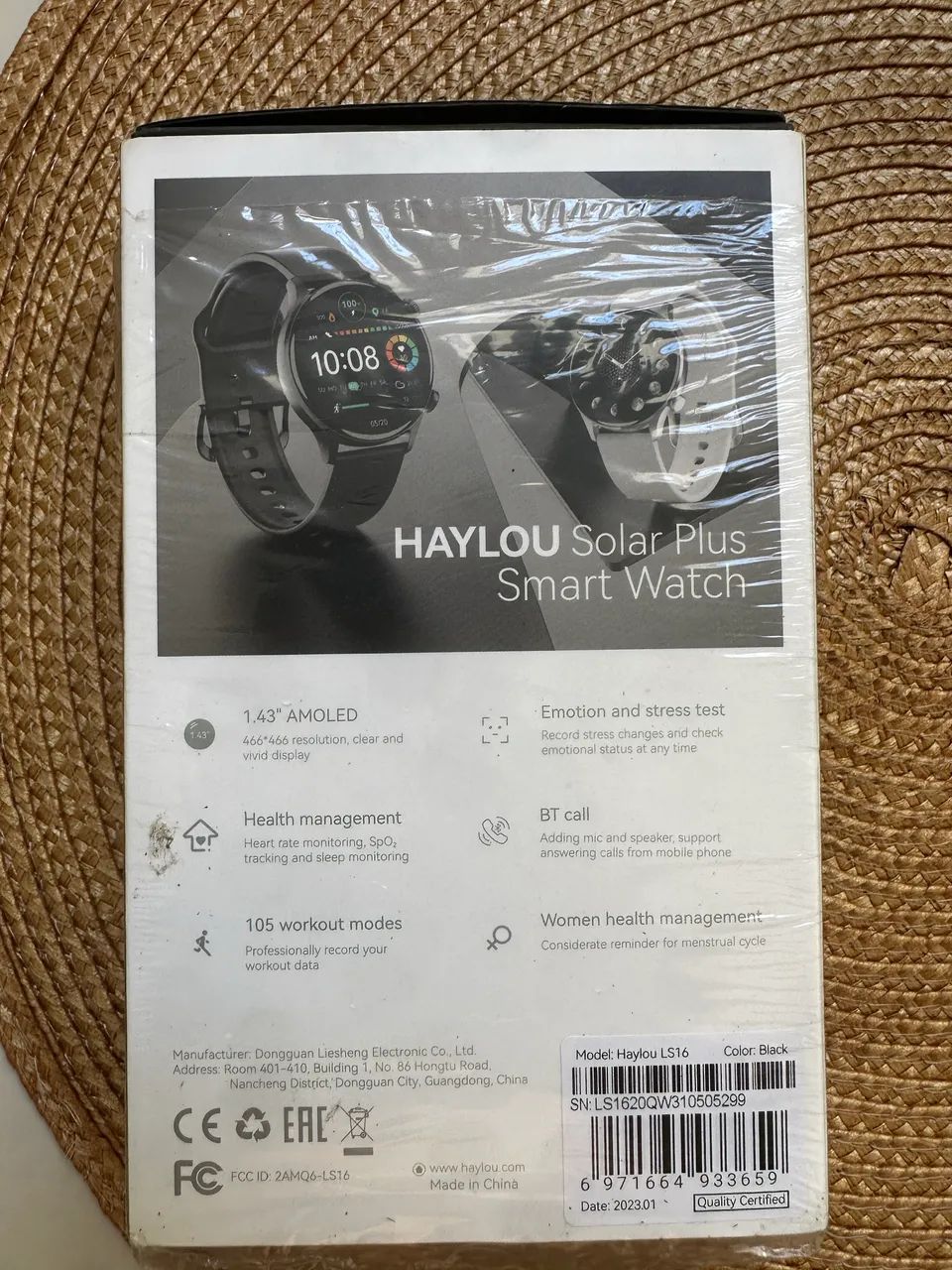Smartwatch raylou Solar Plus