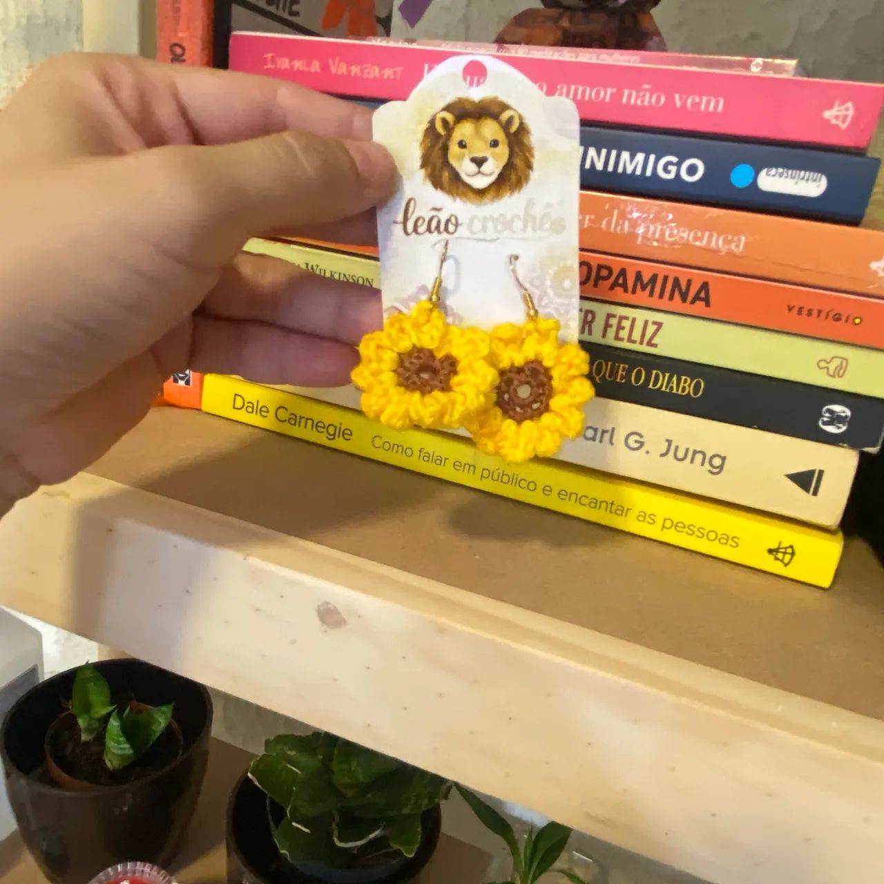 Brincos de crochê  - Foto 4