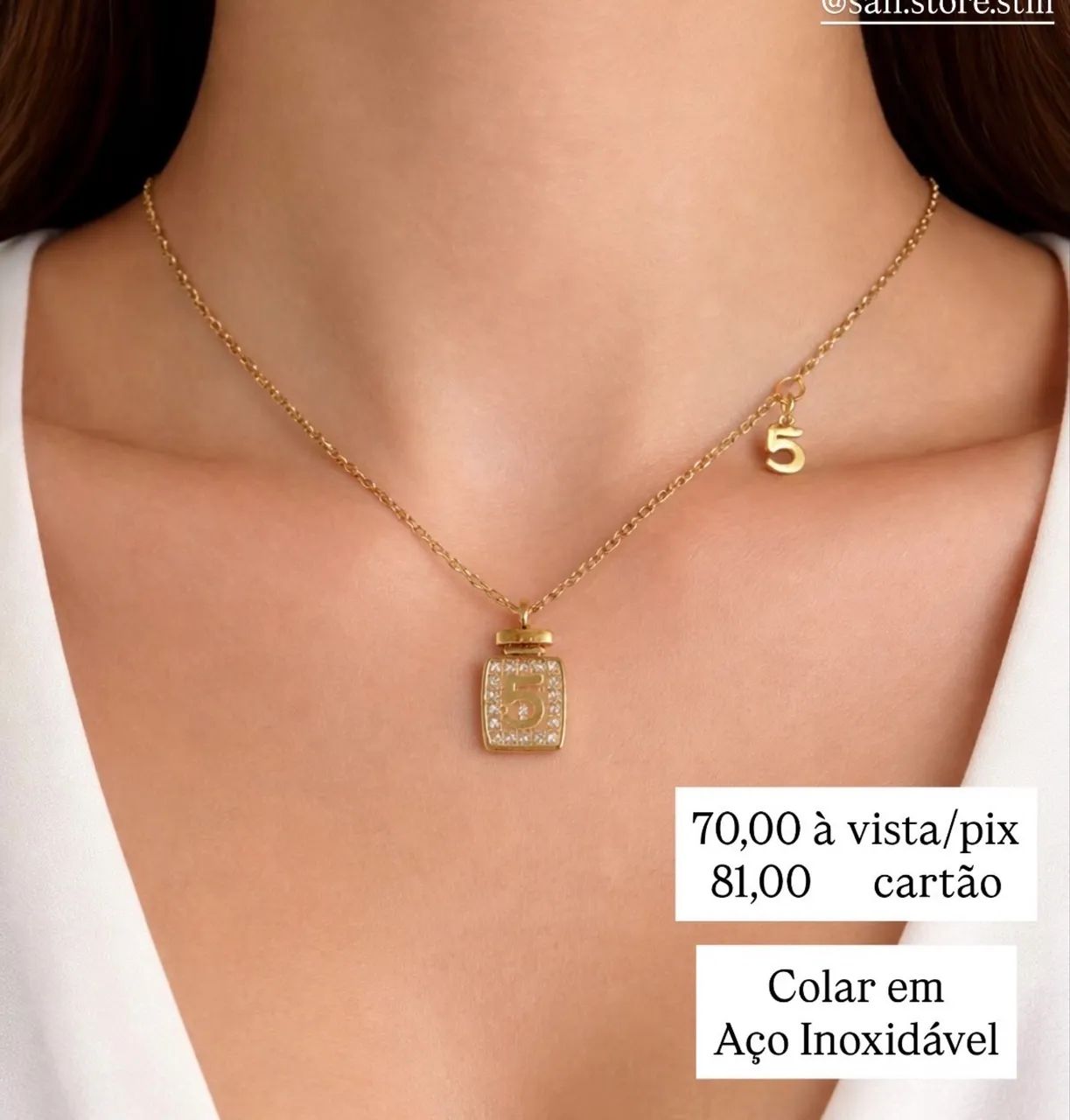 Colar Feminino em Aço  - Foto 3