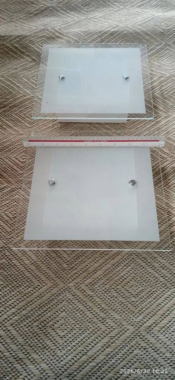 Par de Luminária Quadrada