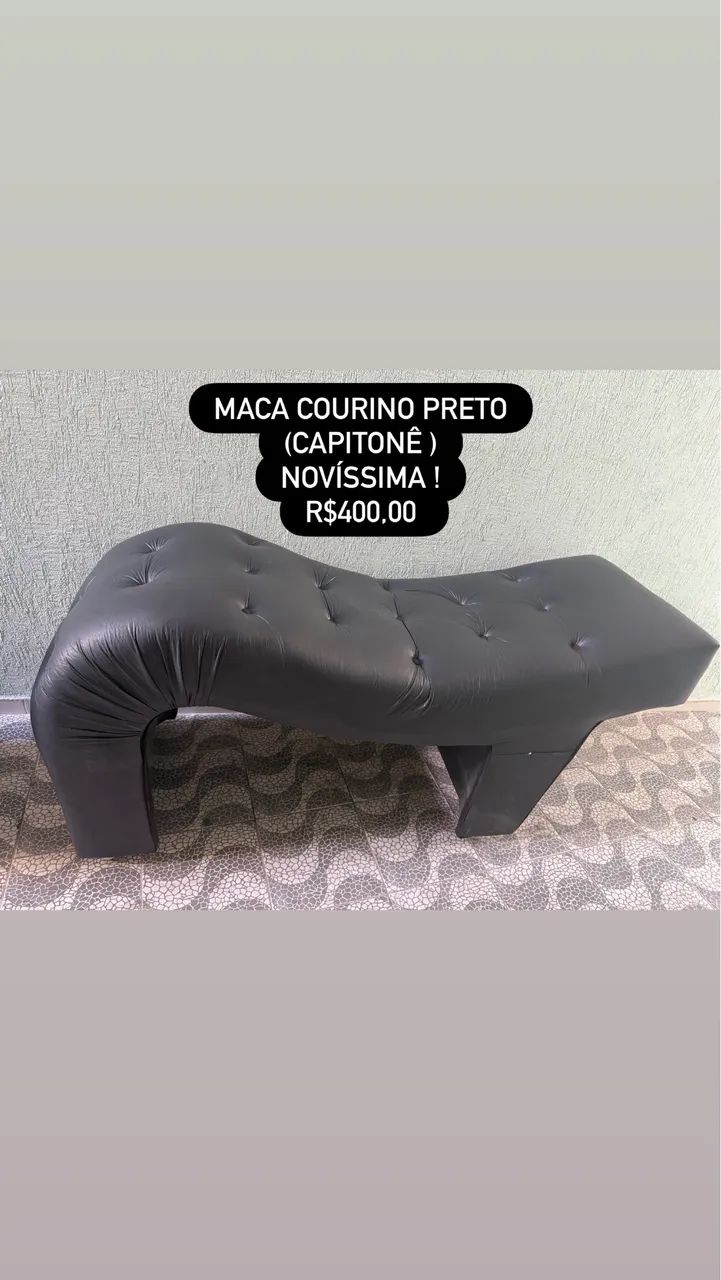 Maca courino preto capitonê  - Foto 2