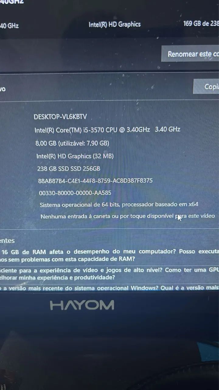 Computador Game Intermediario!