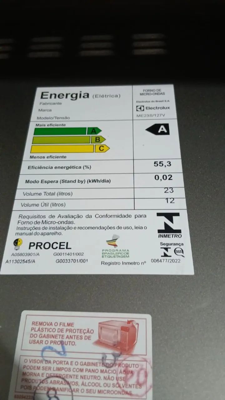 Micro-ondas 23L Eletrolux Novo - Foto 2