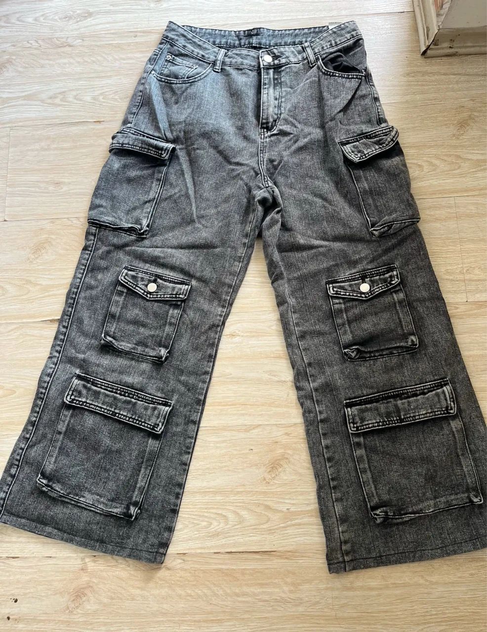 calça cargo preta shein 42 