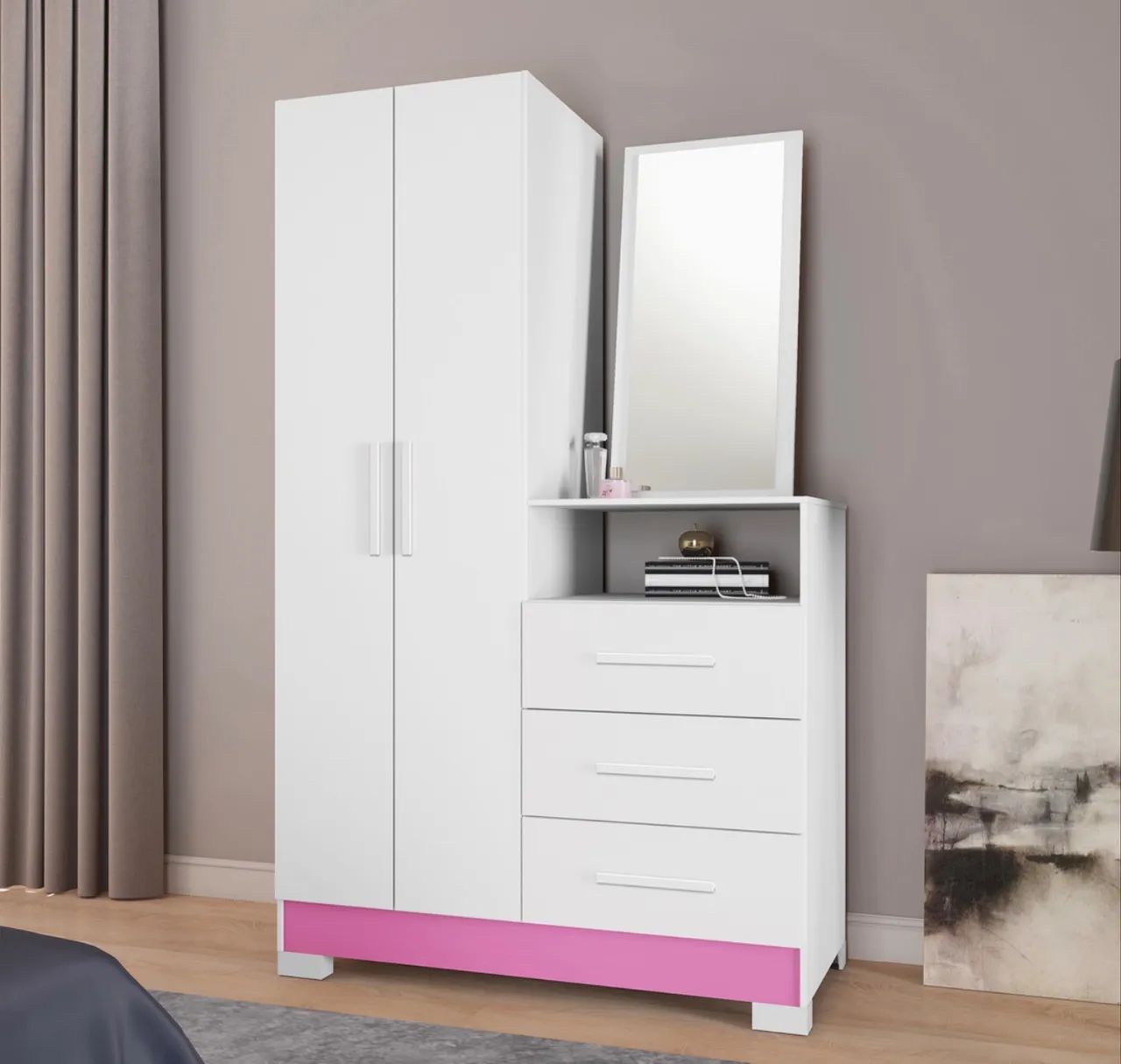Comoda Sapateira acompanha espelho NT 5165 em mega oferta! - Foto 2