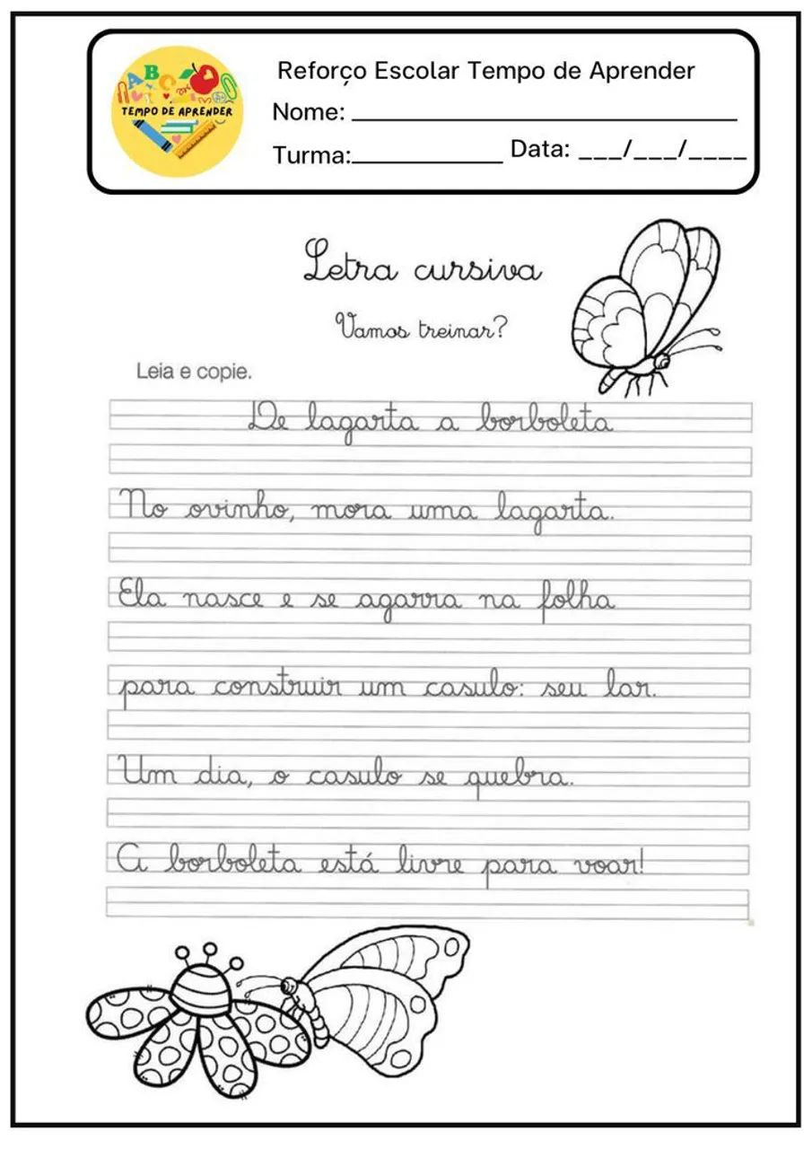 Aula particular de Letra CURSIVA /(  EMENDADA) - Foto 3