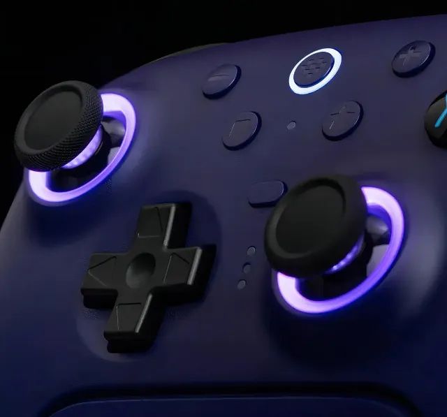 Joystick 8BitDo Ultimate 2 DOCK Hall Effect - Roxo (Novos + Garantia) - Foto 2