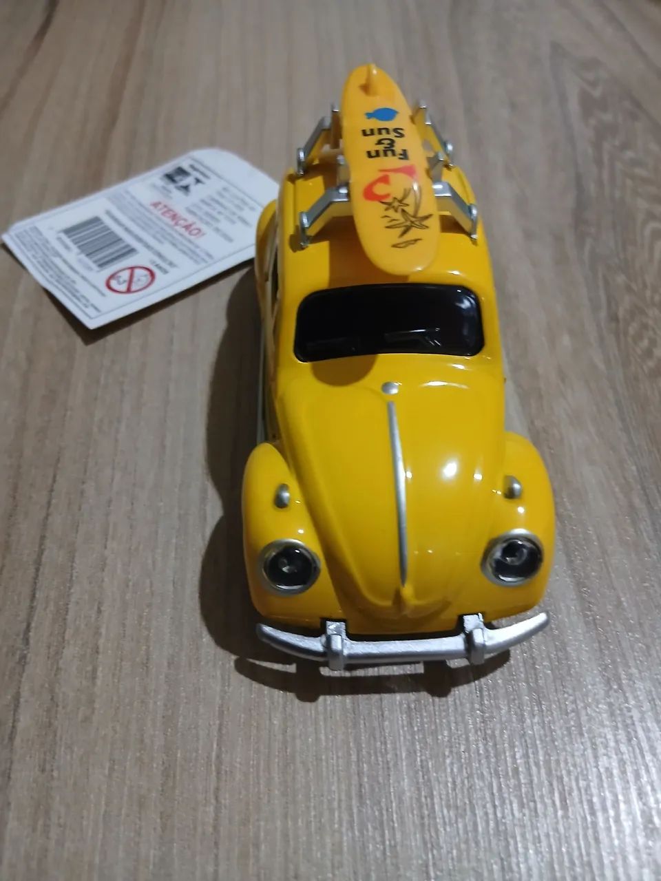MINIATURA FUSCA CLÁSSICO - AMARELO - Foto 3