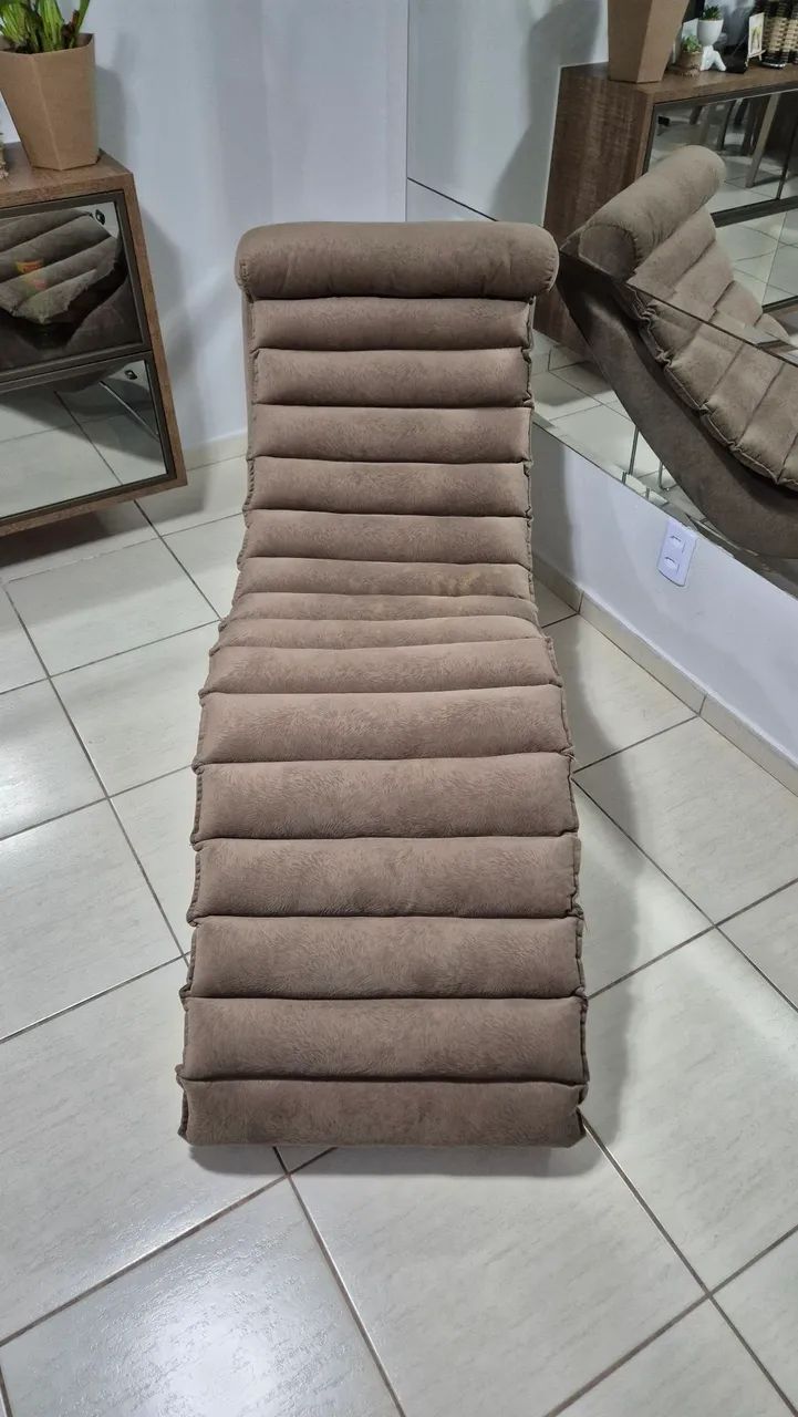 Sofá, poltrona tipo espreguiçadeira chaise divã longue - Foto 2