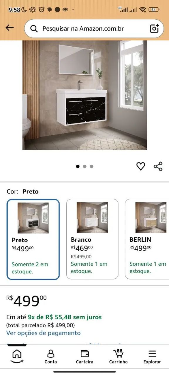 Gaveteiro para banheiro sem espelho ?