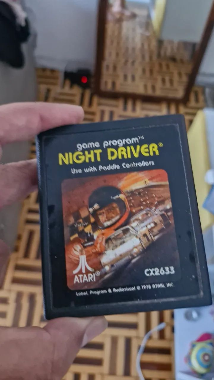 jogo de vídeo game night driver atari 1976 - Foto 2