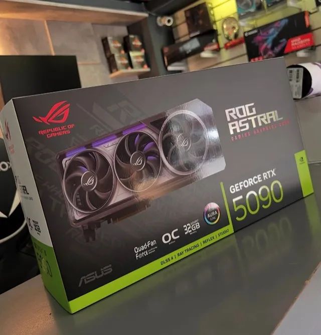 Placa de vídeo Nvidia Rog Astral 5090  GeForce RTX Lacrada com nota fiscal 