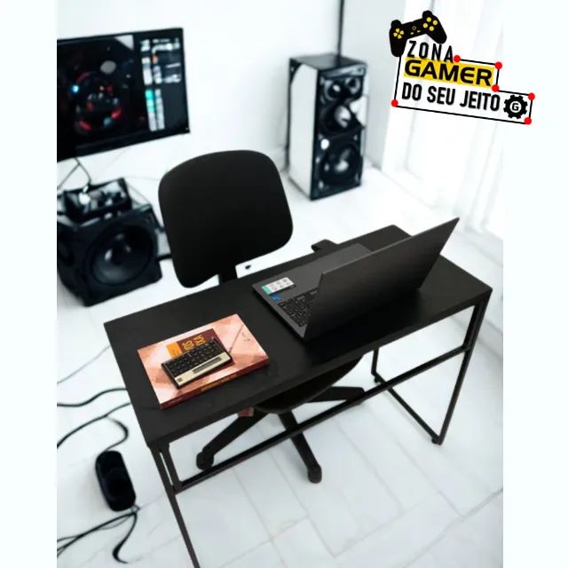 Mesa Industrial Reforçada NOVA Birô Multiuso para Notebook Computador de Estudo Office - Foto 2