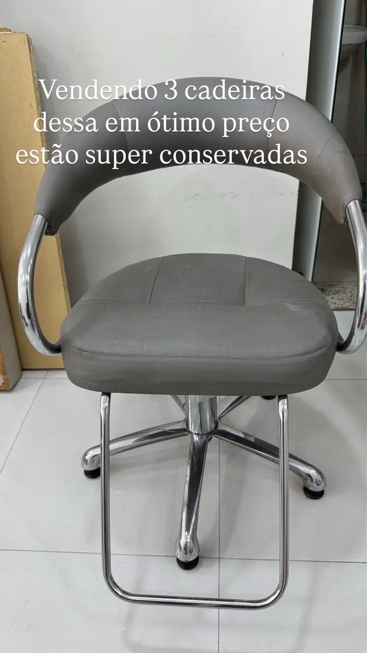 Cadeiras para salão usadas bem conservadas  - Foto 3