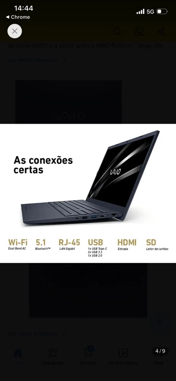 Notebook i3 seminovo da VAIO  - Foto 4