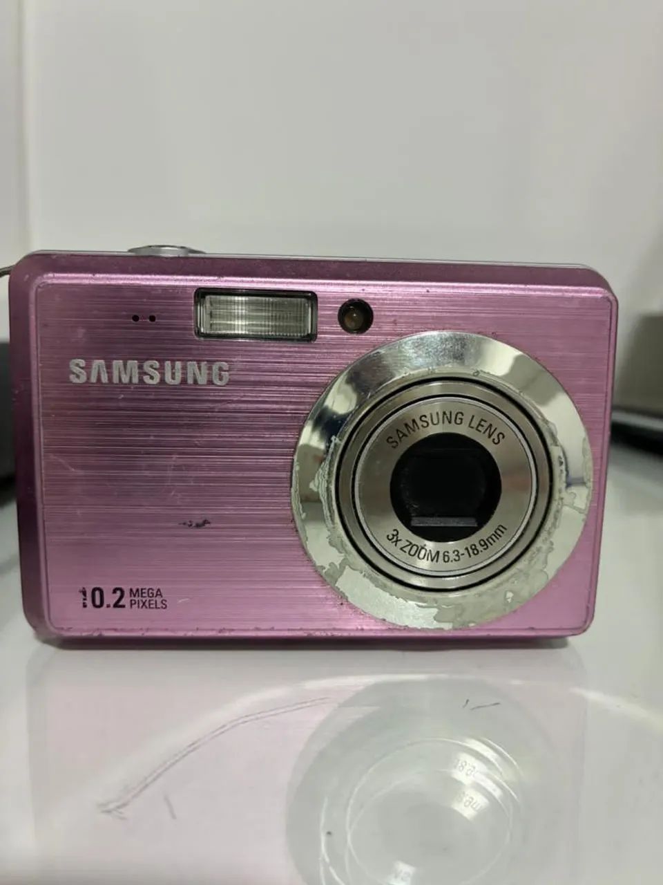 Câmera Digital Samsung 10.2 MP Rosa sem bateria 